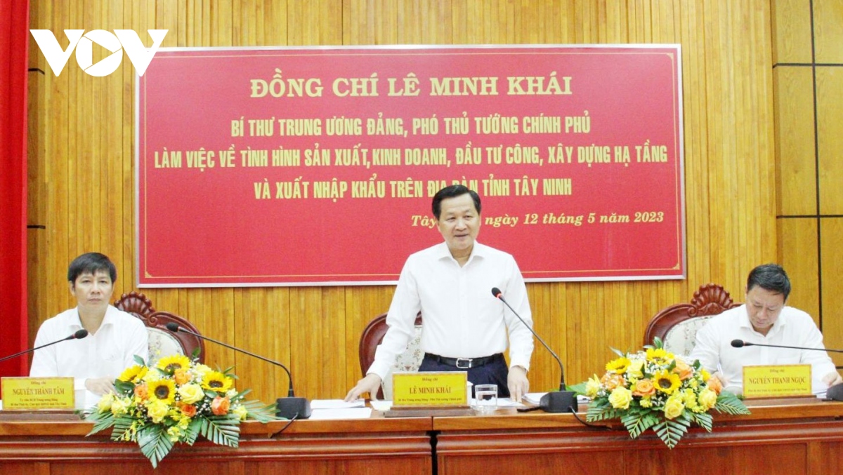 Phó Thủ tướng Lê Minh Khái: Tây Ninh cần tháo gỡ khó khăn để thu hút đầu tư